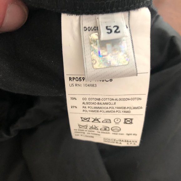 D&G Dolce Gabanna Tuxedo Track Pants